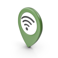 Location Sign Wifi Green PNG & PSD Images