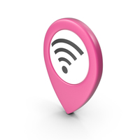 Location Sign Wifi Pink PNG & PSD Images