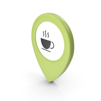 Location Sign Coffe Green PNG & PSD Images