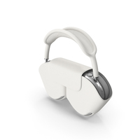 Silver AirPods Max with Case PNG & PSD Images