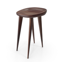 Oxford Bar Stool Solid Wood Dark PNG & PSD Images
