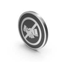 Silver Icon No Handshake PNG & PSD Images