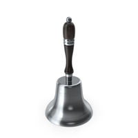 Silver Altar Bell with Wood Handle PNG & PSD Images