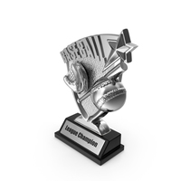 Silver Baseball Trophy PNG & PSD Images