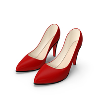 Shoe High Heels Classic Red PNG & PSD Images