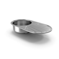 Single Bowl Inset Sink with Drainboard PNG & PSD Images