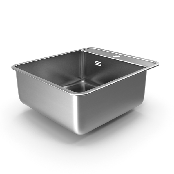 Single Bowl Stainless Steel Inset Sink PNG & PSD Images