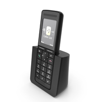Single Cordless DECT Home Phone with Charger PNG & PSD Images