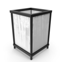 Table Lamp (Bamboo Motif Lithophane Accent   - Model 015) PNG & PSD Images