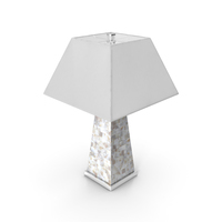 Table Lamp (Mother Of Pear l- Model 018) PNG & PSD Images