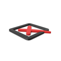 Red Symbol X Mark Box PNG & PSD Images
