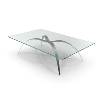 Table Spider -  Steel & Glass (Desk)- 001 PNG & PSD Images