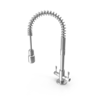 Tap - Kitchen (Steel Spiral Helix) PNG & PSD Images