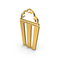 Symbol Popcorn Gold PNG & PSD Images