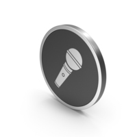 Silver Icon Microphone PNG & PSD Images