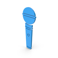 Symbol Microphone Blue PNG & PSD Images