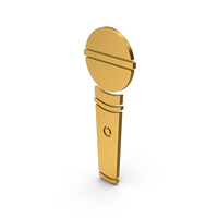 Symbol Microphone Gold PNG & PSD Images