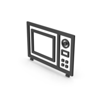 Symbol Microwave Oven Black PNG & PSD Images
