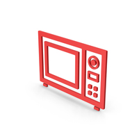 Symbol Microwave Oven Red PNG & PSD Images