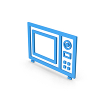 Symbol Microwave Oven Blue PNG & PSD Images