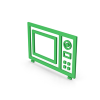 Symbol Microwave Oven Green PNG & PSD Images