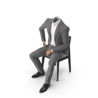 Chair Discussion Suit Grey PNG & PSD Images
