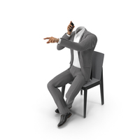 Talking About Someone Suit Grey PNG & PSD Images