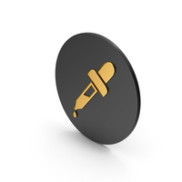 Eyedropper Gold Icon PNG & PSD Images