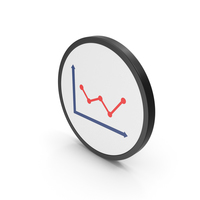 Icon Graph Red PNG & PSD Images