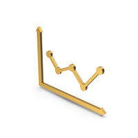 Symbol Graph Gold PNG & PSD Images