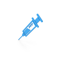 Symbol Syringe Blue PNG & PSD Images