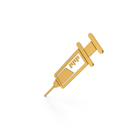 Symbol Syringe Gold PNG & PSD Images
