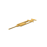 Gold Symbol Syringe PNG & PSD Images