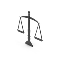Symbol Scales Of Justice Black PNG & PSD Images