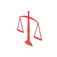 Symbol Scales Of Justice Red PNG & PSD Images