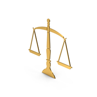 Symbol Scales Of Justice Gold PNG & PSD Images