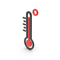 Symbol Thermometer High Temperature PNG & PSD Images