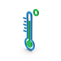 Symbol Thermometer Colored Metallic PNG & PSD Images