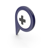Location Sign Hospital Dark Blue PNG & PSD Images