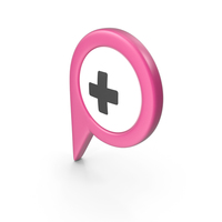 Location Sign Hospital Pink PNG & PSD Images