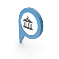 Location Sign Bank Blue PNG & PSD Images