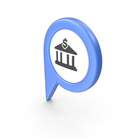 Location Sign Bank Blue PNG & PSD Images