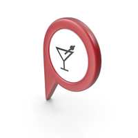 Location Sign Bar Red PNG & PSD Images