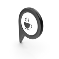 Location Sign Coffe Black PNG & PSD Images