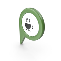 Location Sign Coffe Green PNG & PSD Images