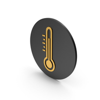 Thermometer Gold Icon PNG & PSD Images