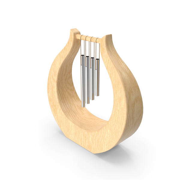 Wind Chimes Lyre (Light Brown) PNG & PSD Images