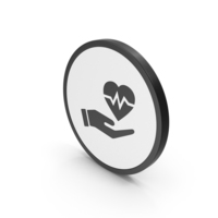 Icon Medical Heart In Hand PNG & PSD Images