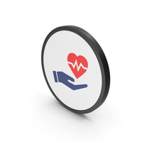 Icon Medical Heart In Hand Red PNG & PSD Images