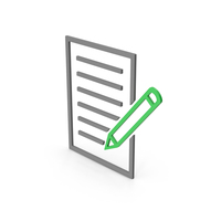 Symbol Document Paper With Pen PNG & PSD Images